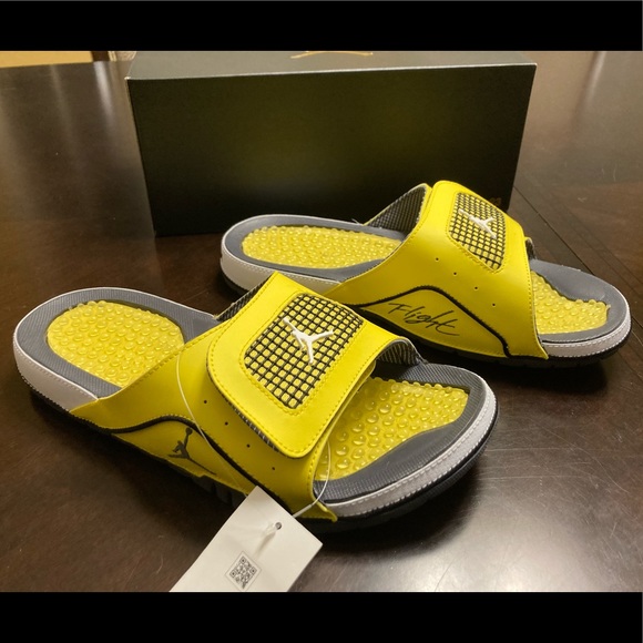 Nike Other - New Nike Jordan 4 Retro Lighting Slides Sandals